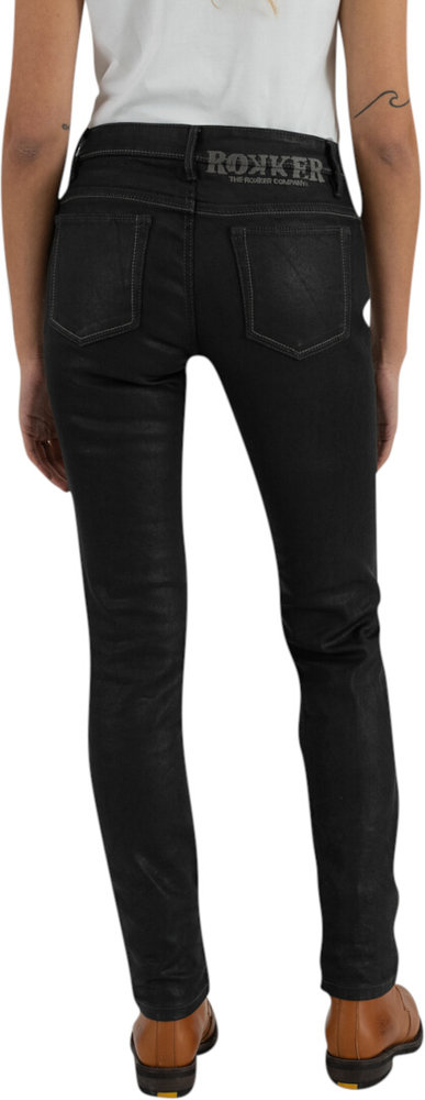 Rokker RT Mid Waist Slim Ladies Motorcycle Jeans