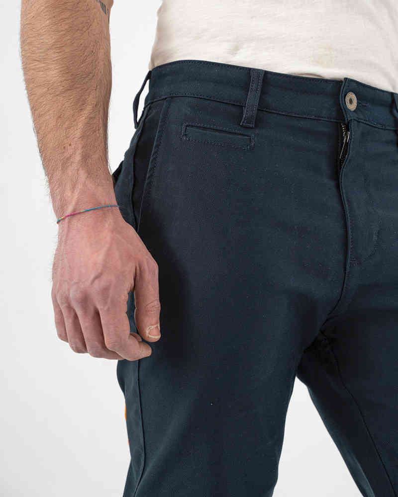 Rokker Navy Chino Motorcycle Textile Pants
