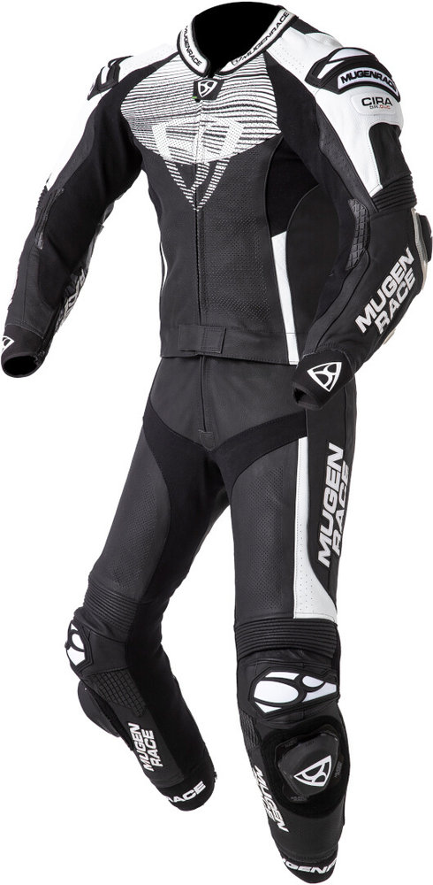 MUGENRACE Scorpion perforated Two Piece Motorcycle Leather Suit