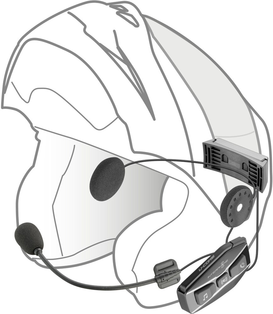 Interphone U-com 16 Bluetooth Communication System Single Pack