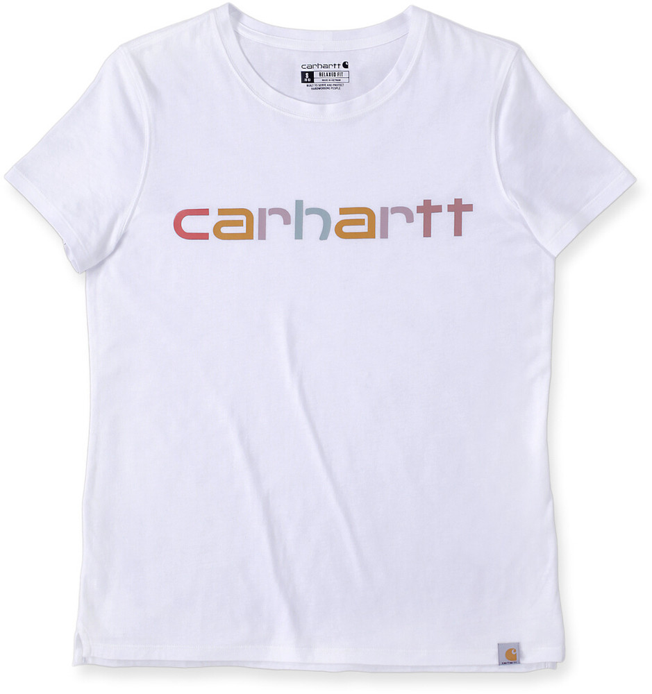 Carhartt Relaxed Fit Lightweight Multi Color Logo Graphic Ladies T-Shirt