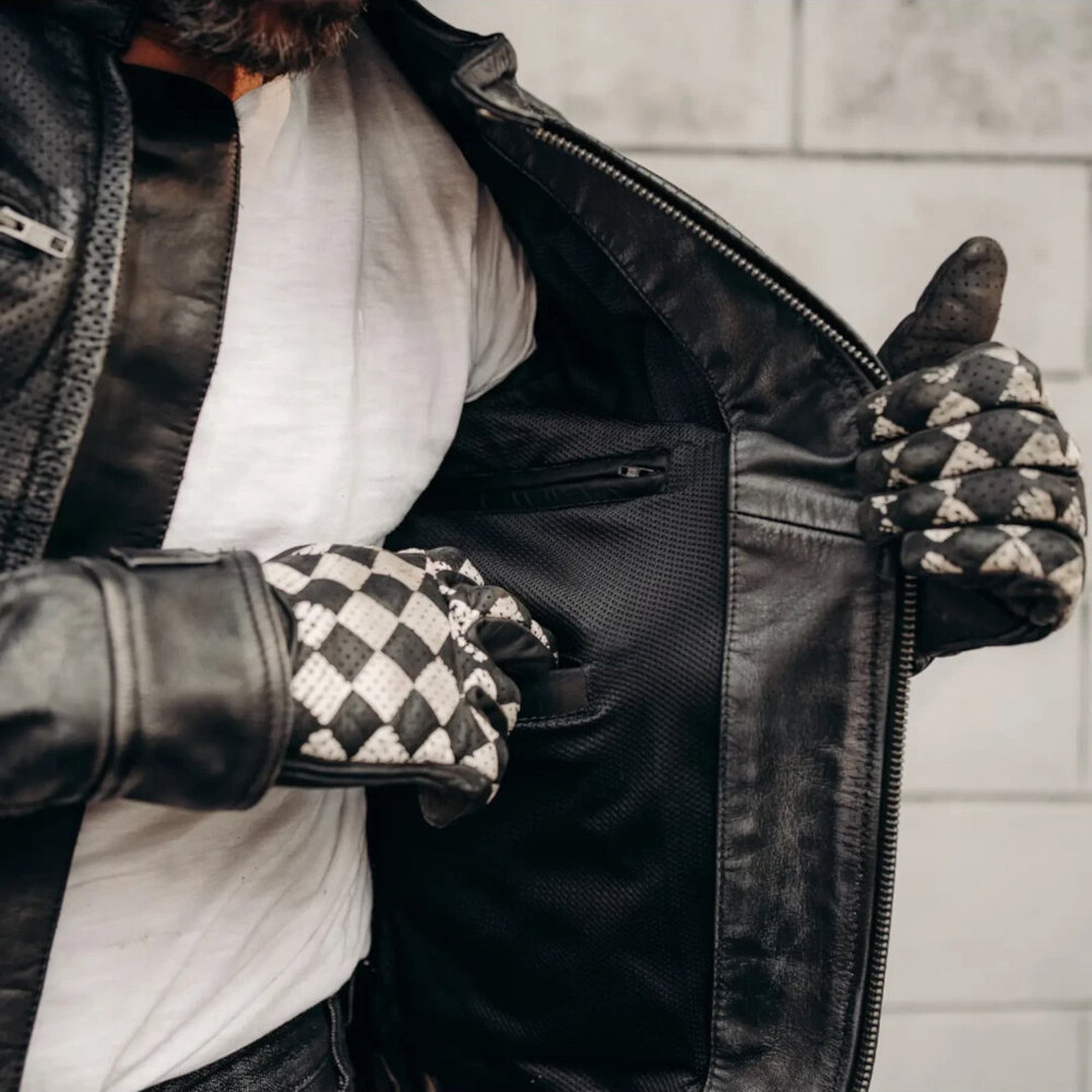 HolyFreedom Zero Summer perforated Motorcycle Leather Jacket