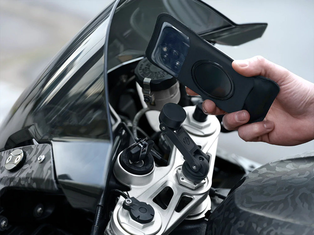 Shapeheart Motorcycle Bundle Boost Magnetic Smartphone Mount for Motorcycle Stem Handlebars