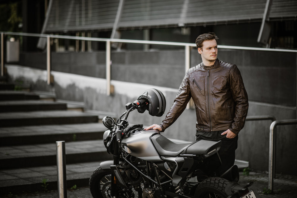 Black-Cafe London Tokio Motorcycle Leather Jacket