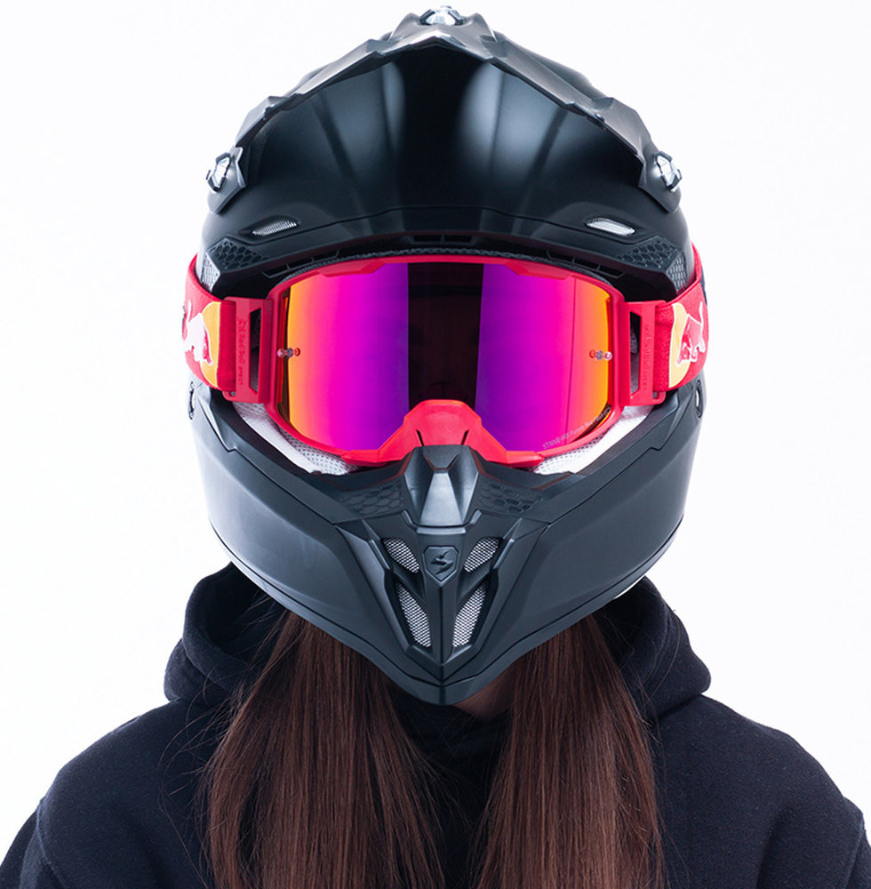 Red Bull SPECT Eyewear Strive Mirrored 006 Motocross Goggles