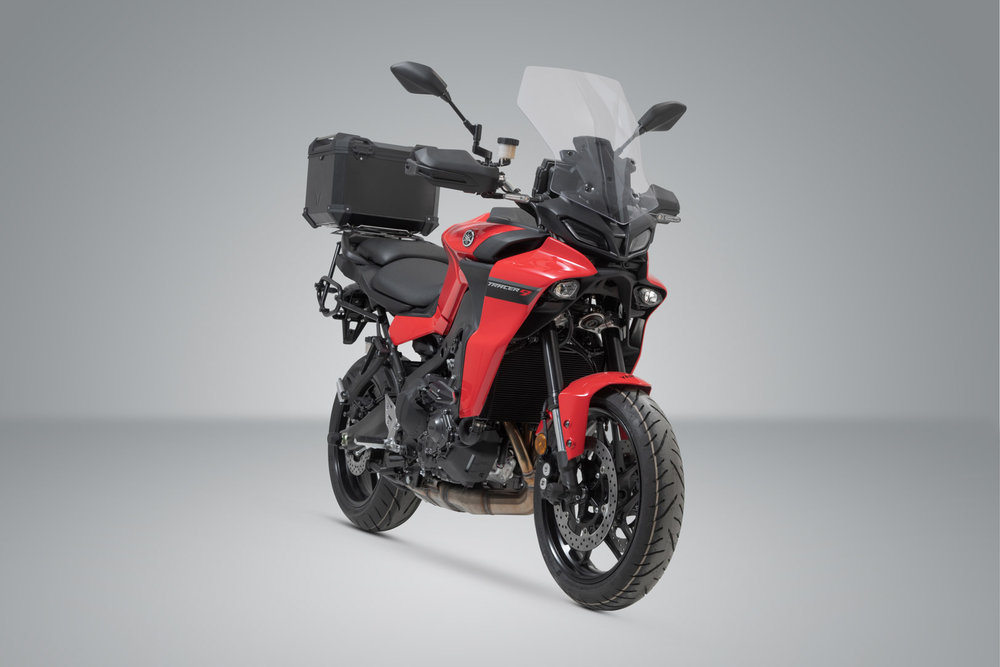 SW-Motech TRAX ADV top case system - Black. Yamaha Tracer 9 / GT (20-) / GT+ (22-).