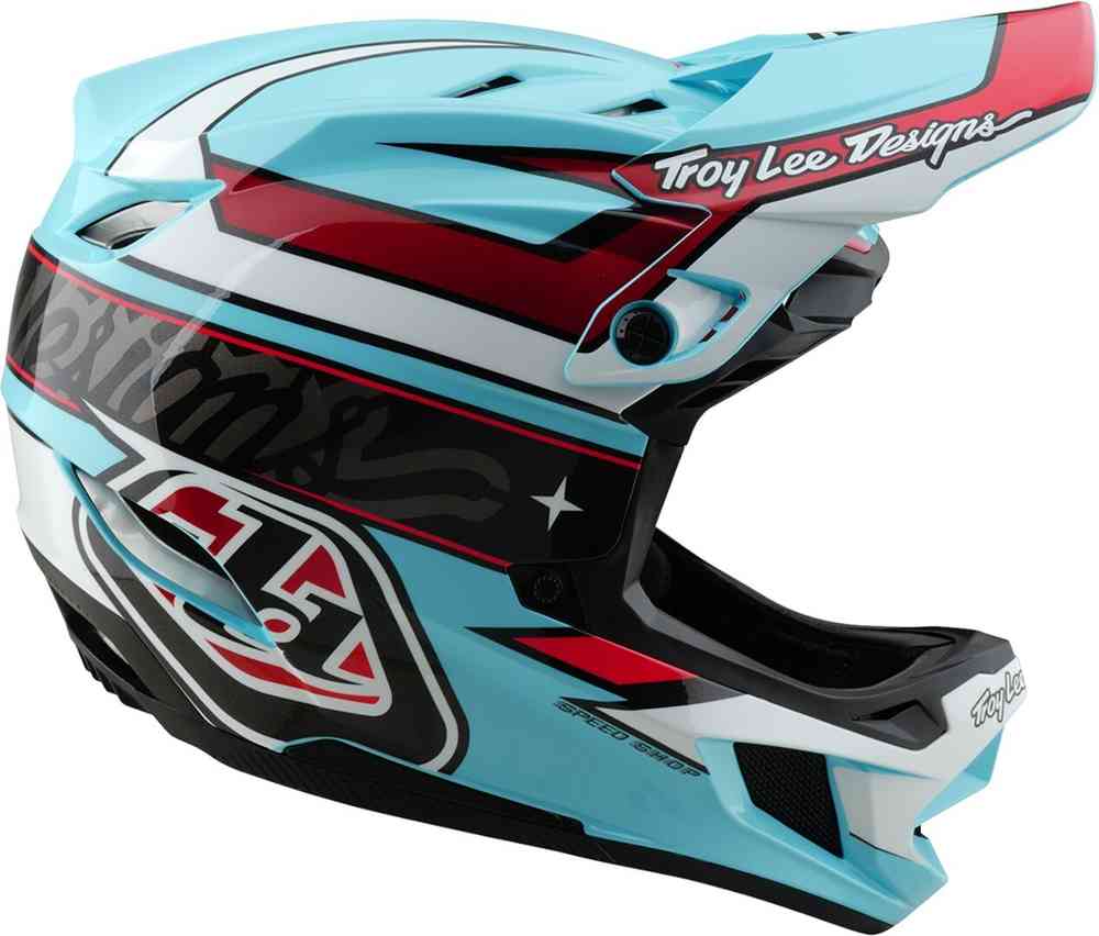 Troy Lee Designs D4 Mips Linear Polyacrylite Downhill Helm