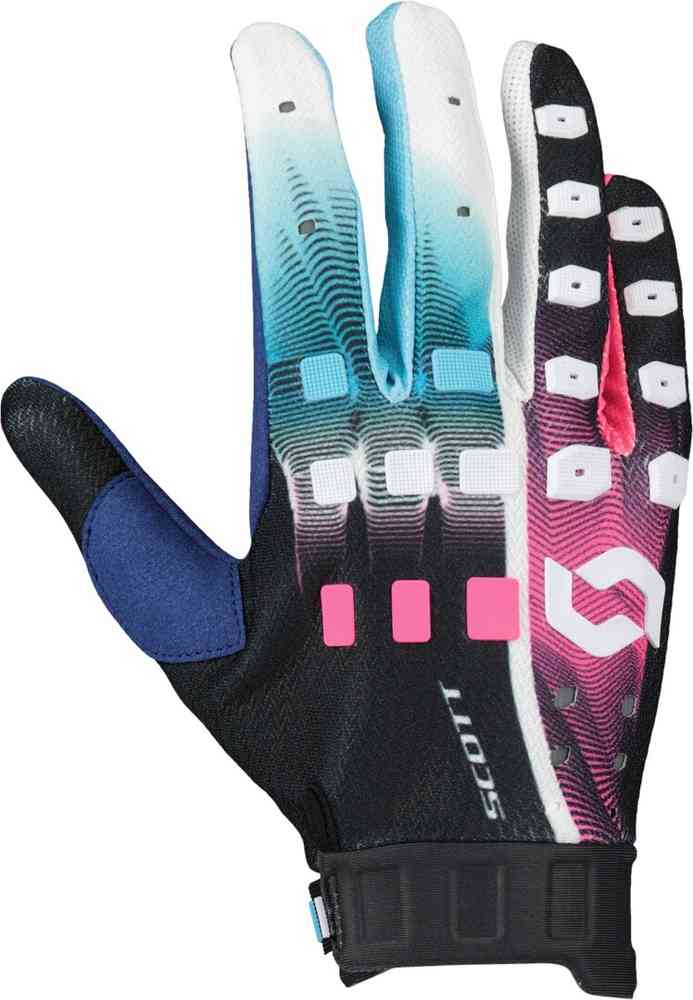 Scott Podium Pro Stealth Blue Motocross Gloves