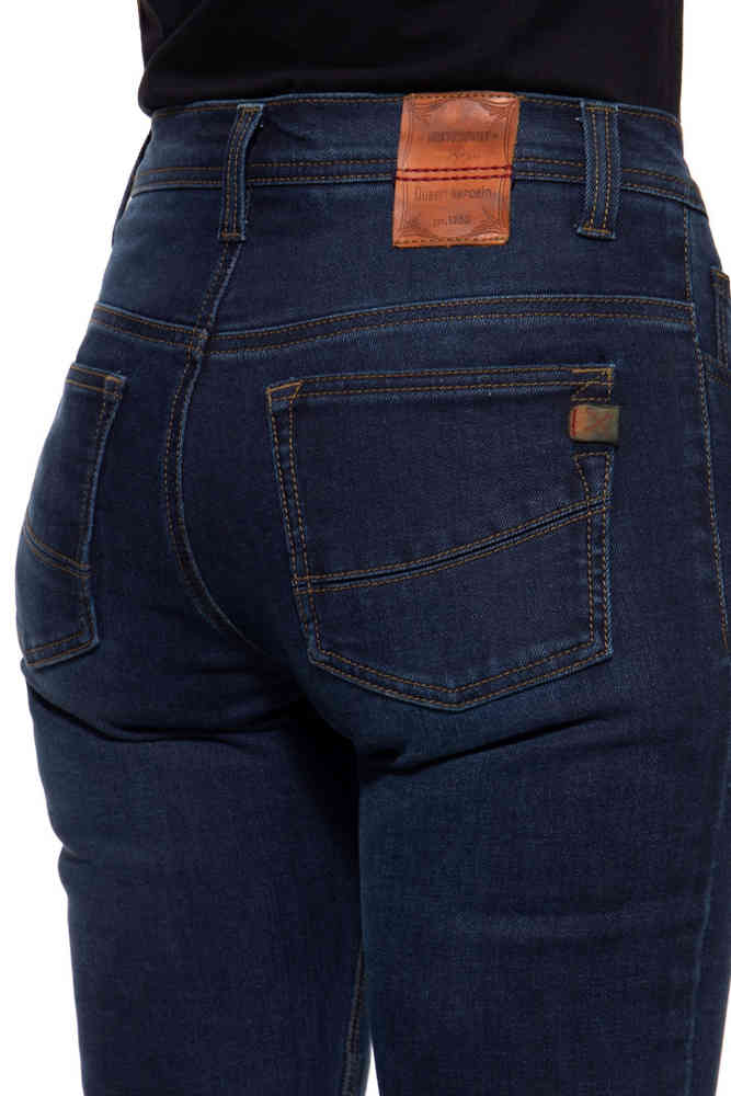 Queen Kerosin Motogear Dark Blue Ladies Motorcycle Jeans