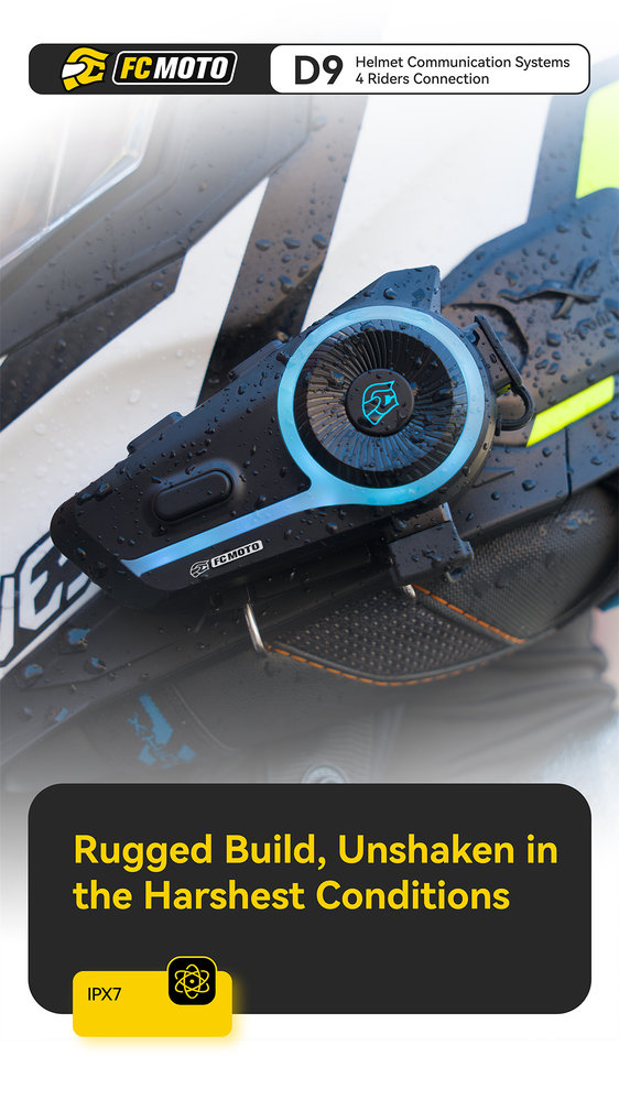 ASMAX D9 FC-Moto Edition Bluetooth Communication System Duo Set