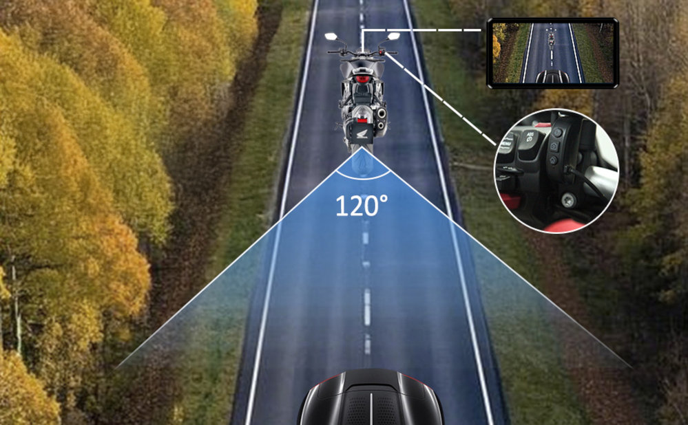 AlienRider M2S  Motorcycle Multimedia System + Camaras + Wave-Radar