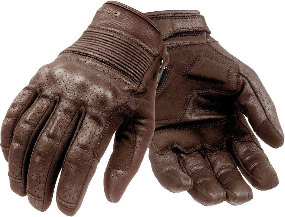 Pando Moto Onyx Black perforated Motorcycle Gloves