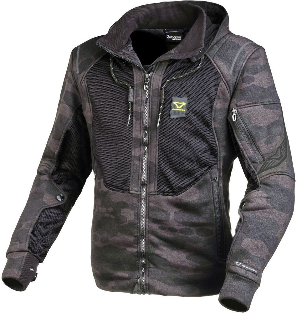 Macna Breeze Camo Motorcycle Zip Hoodie