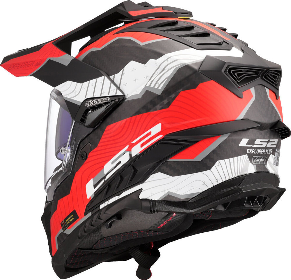 LS2 MX701 Explorer Carbon Trick Motocross Helmet