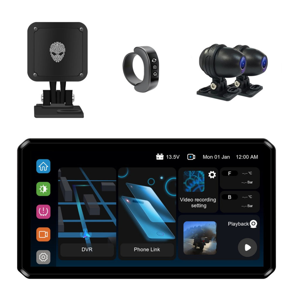 AlienRider M2S  Motorcycle Multimedia System + Camaras + Wave-Radar