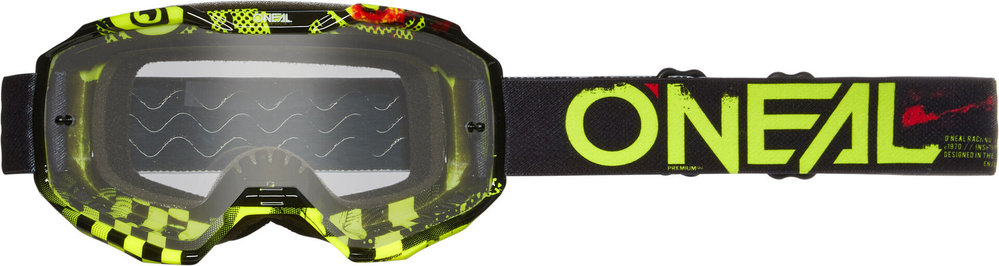 Oneal B-10 Attack Clear Motocross Goggles