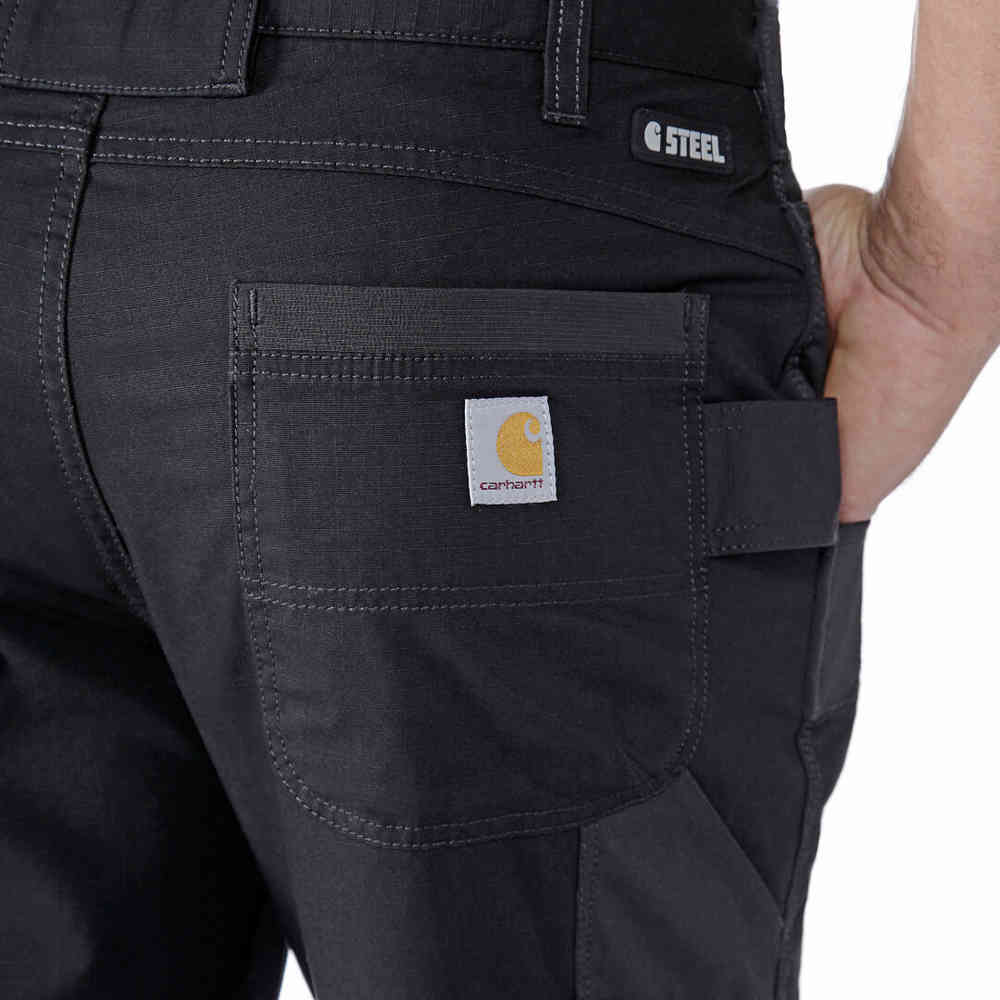 Carhartt Steel Rugged Flex Relaxed Fit Ripstop Double Front Utility Multi Pocket Work Pants
