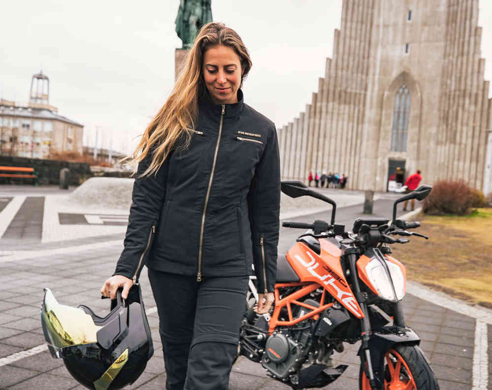 Icon Hella2 Ladies Motorcycle Textile Jacket