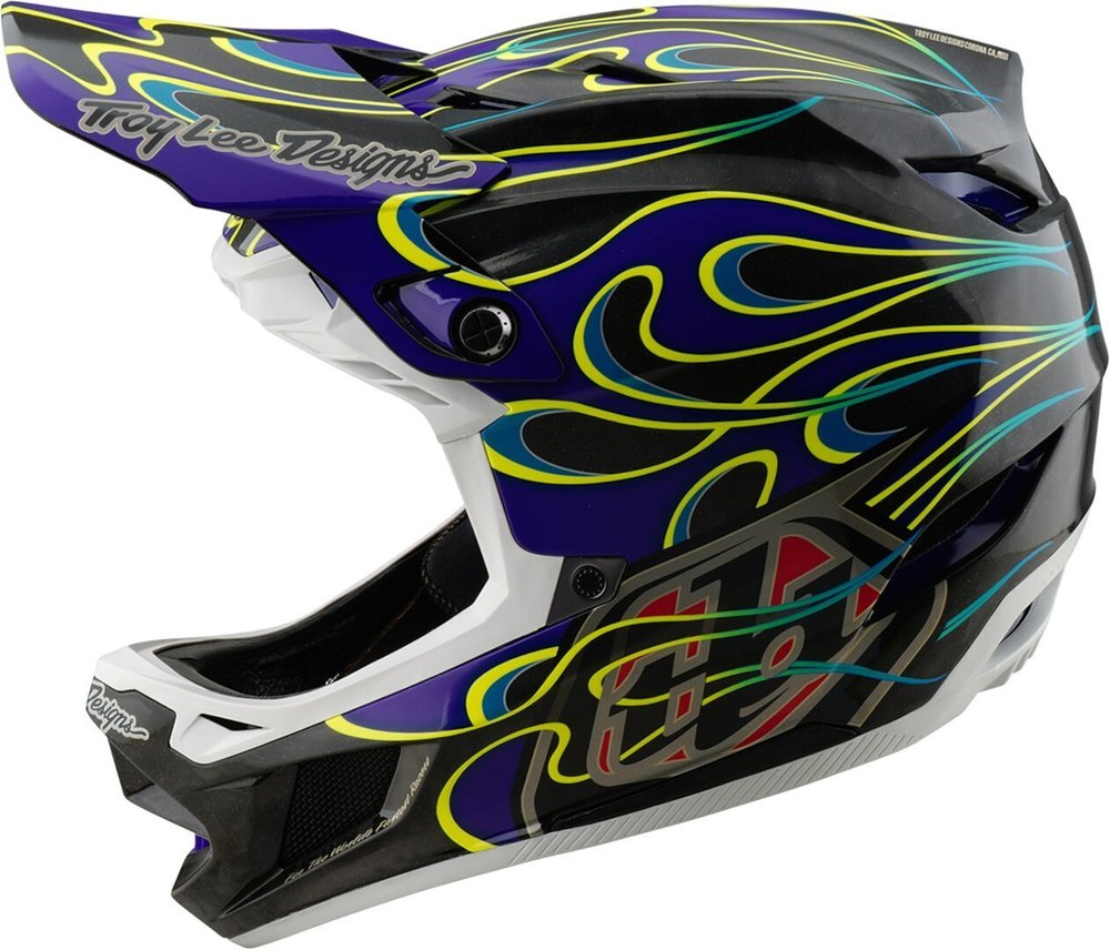 Troy Lee Designs D4 Torched Carbon Downhill Helm