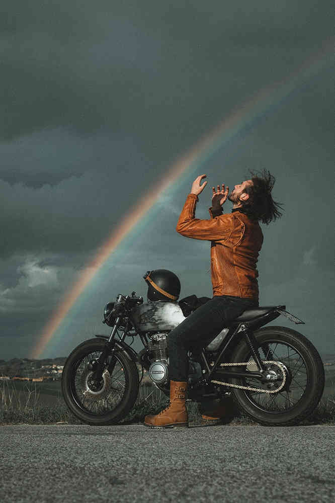 Fuel Bourbon Motorcycle Leather Jacket