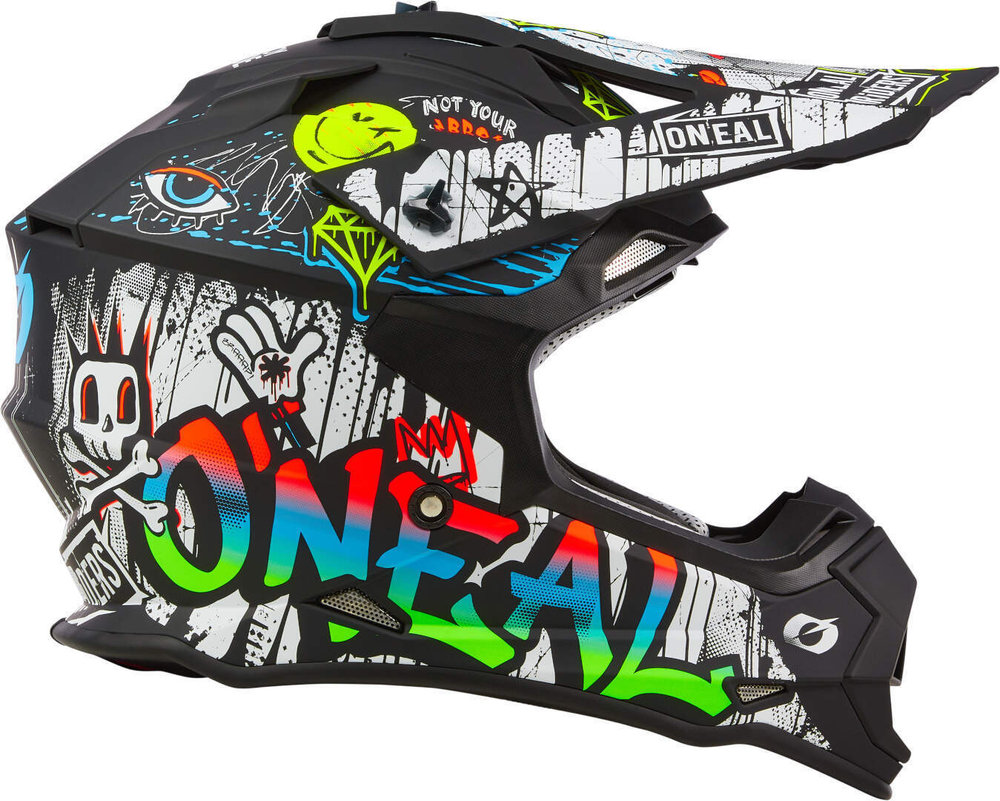 Oneal 2SRS Rancid multicoloured Motocross Helmet