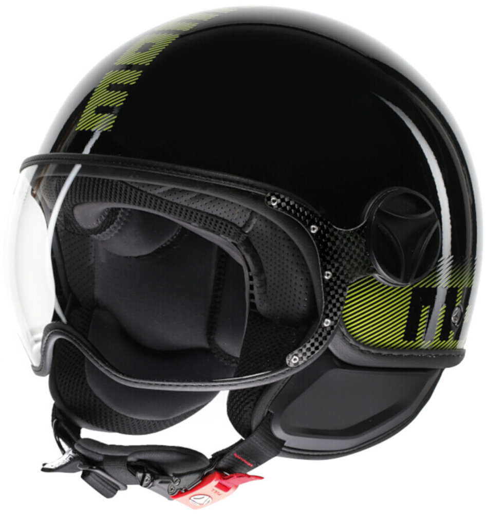 MOMO FGTR Classic Stripes Jet Helmet