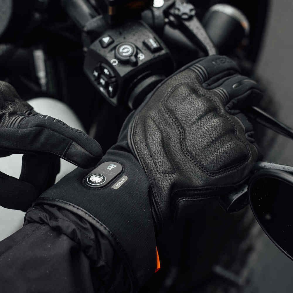 Merlin Curborough D3O heated waterproof Motorcycle Gloves