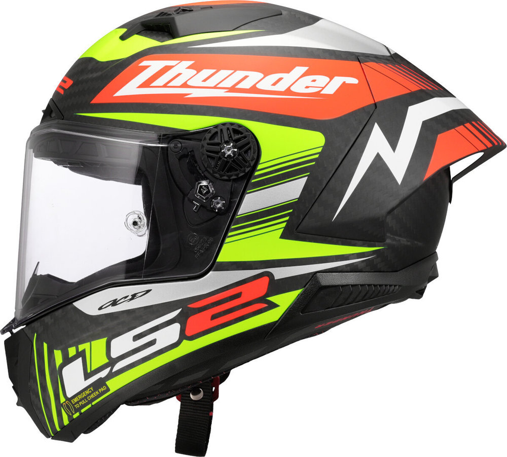 LS2 FF805 Thunder GP Black Replica Carbon Helmet