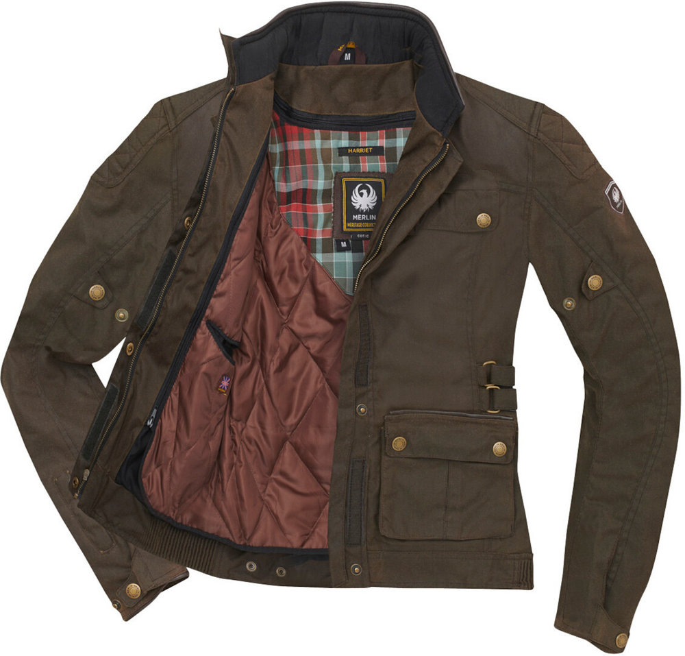 Merlin Harriet Ladies Motorcycle Wax Jacket