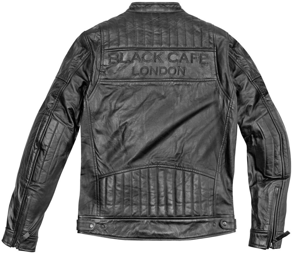 Black-Cafe London Philadelphia Motorcycle Leather Jacket