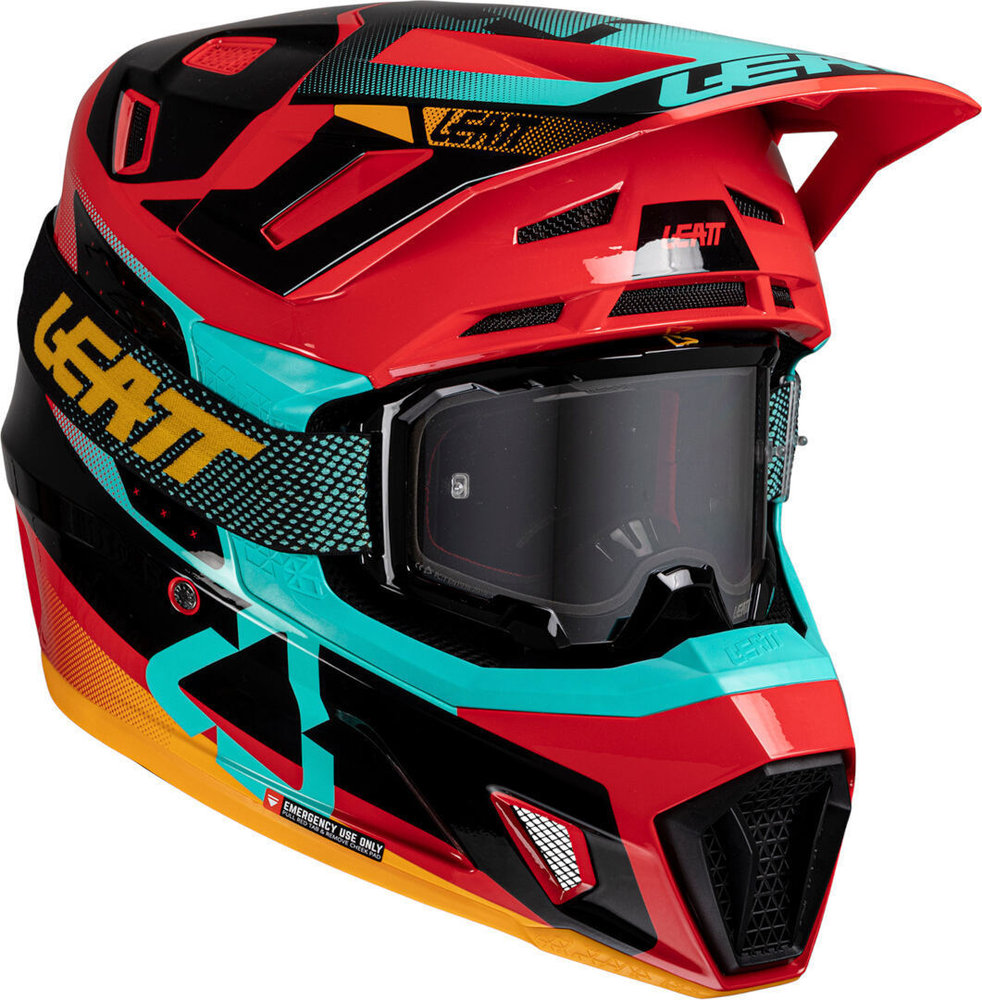 Leatt 7.5 Vector Motocross Helmet with Goggles