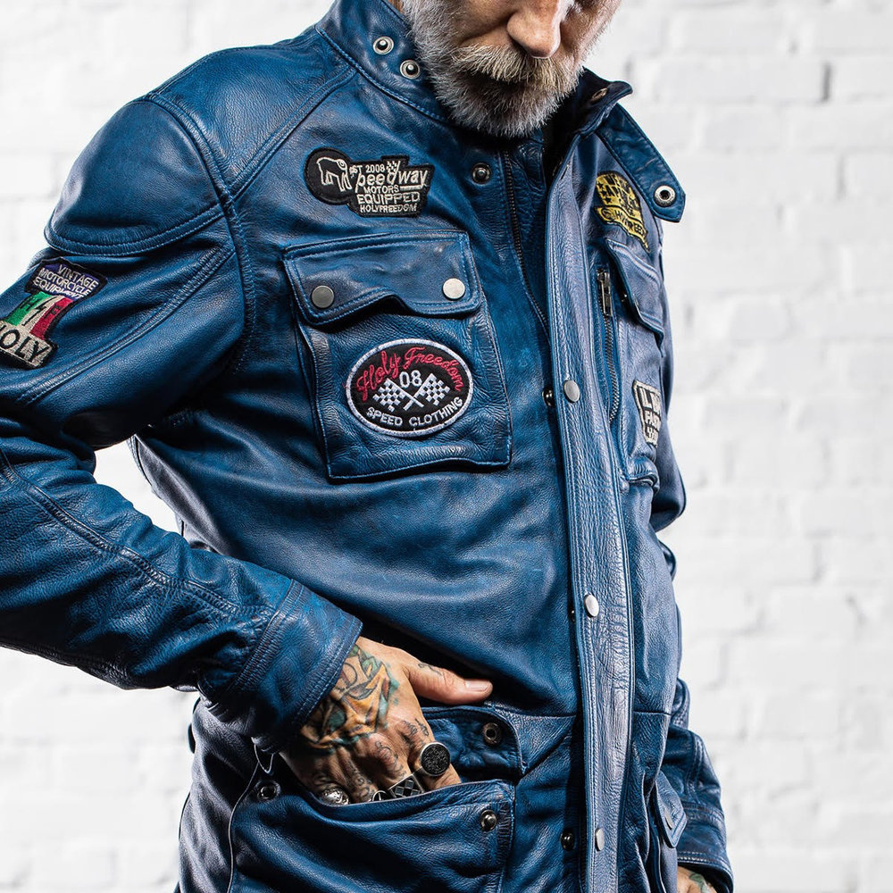HolyFreedom Quattro Evolution Motorcycle Leather Jacket