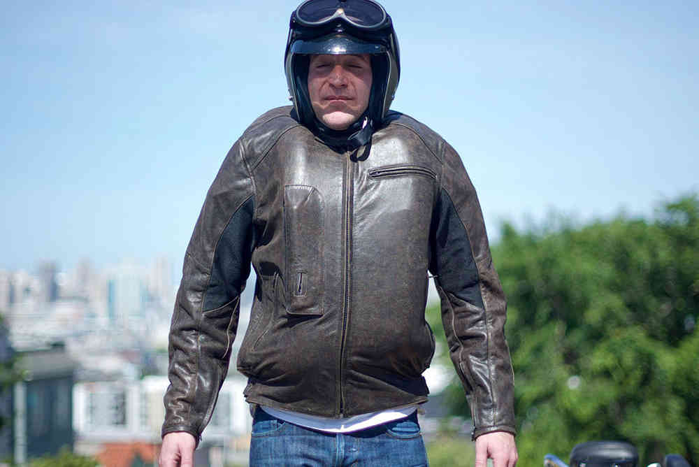 Helite Roadster Airbag Motorcycle Leather Jacket