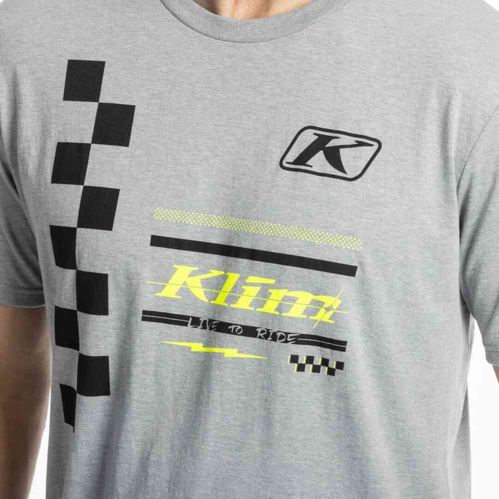 Klim Checkered Flag Tri-Blend T-Shirt