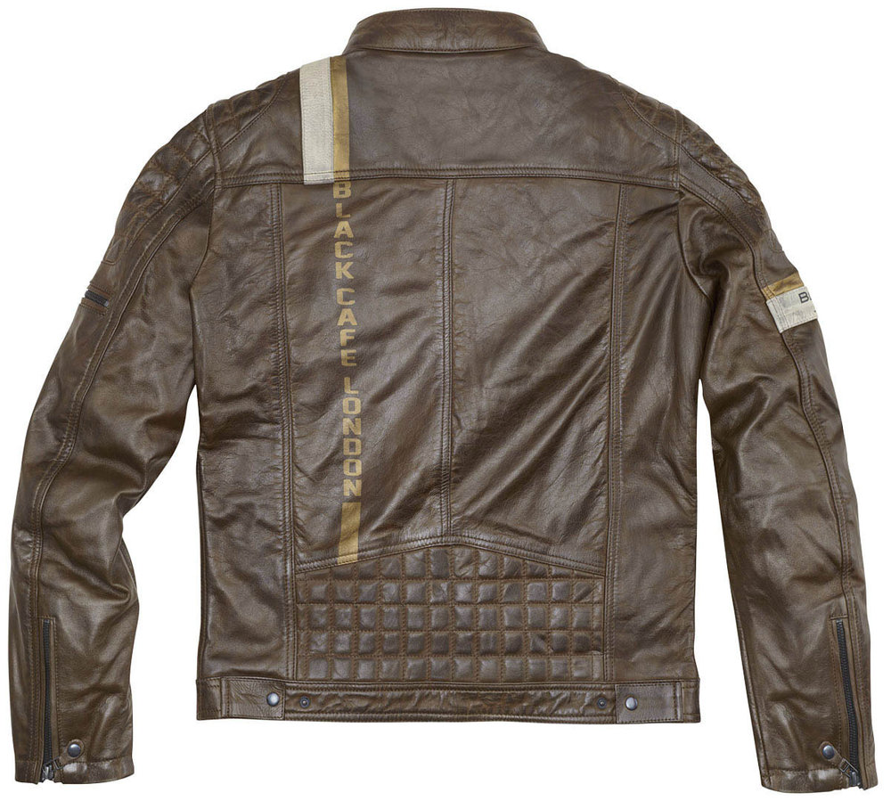 Black-Cafe London Barcelona Motorcycle Leather Jacket