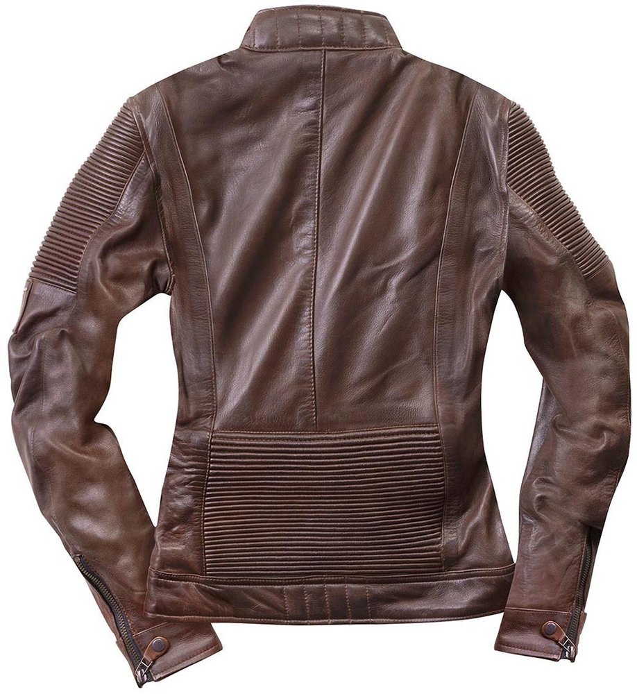 Black-Cafe London Amol Ladies Motorcycle Leather Jacket