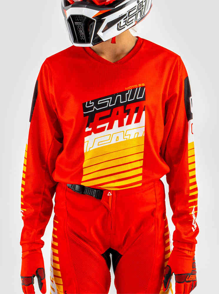 Leatt 3.5 Ride Kit Stripes Mini/Junior Motocross Jersey and Pants Set