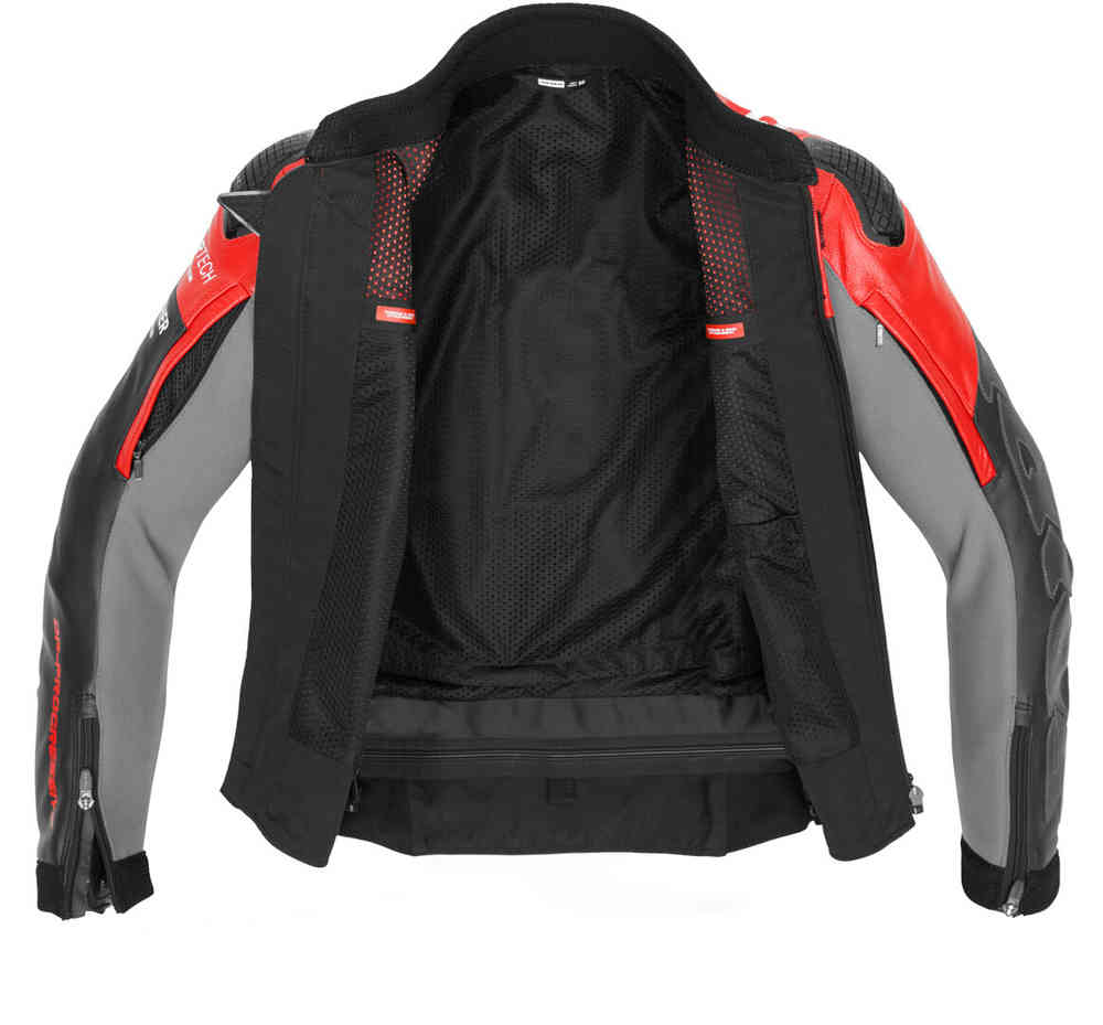 Spidi DP Progressive Motorcycle Leather Jacket