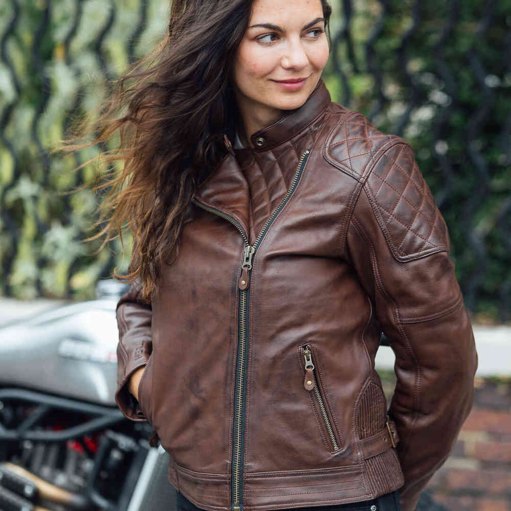 Merlin Bristol D3O Cafe Ladies Motorcycle Leather Jacket