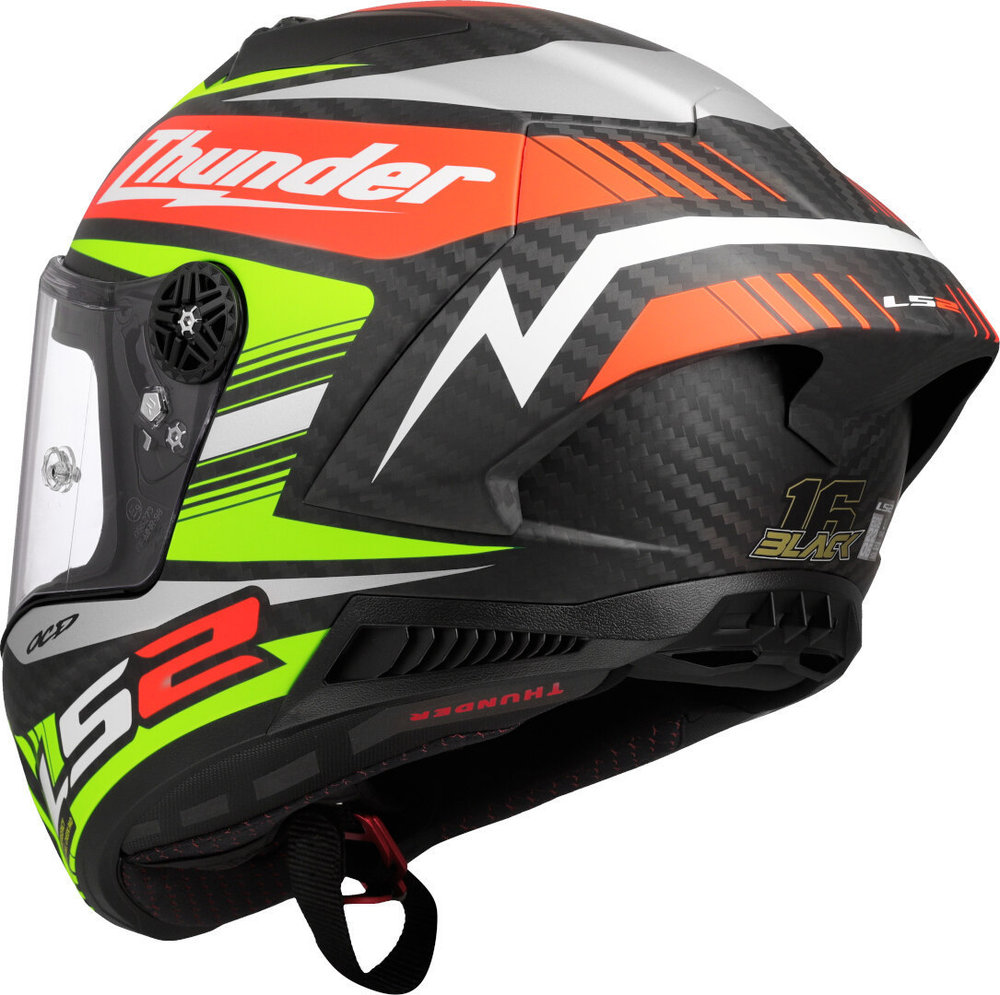 LS2 FF805 Thunder GP Black Replica Carbon Helmet