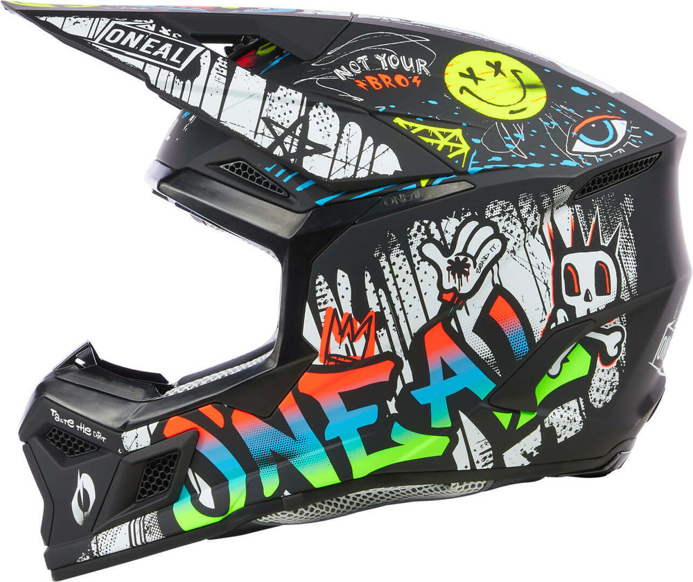 Oneal 3SRS Rancid multicoloured Kids Motocross Helmet