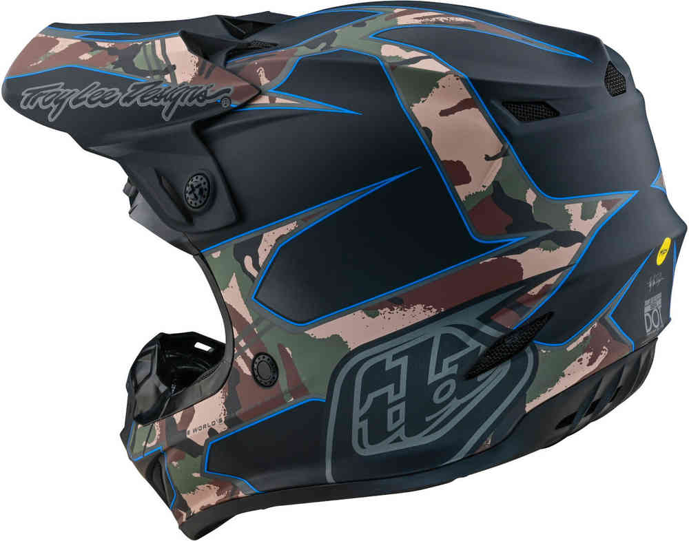 Troy Lee Designs SE4 Polyacrylite Matrix MIPS Motocross Helmet