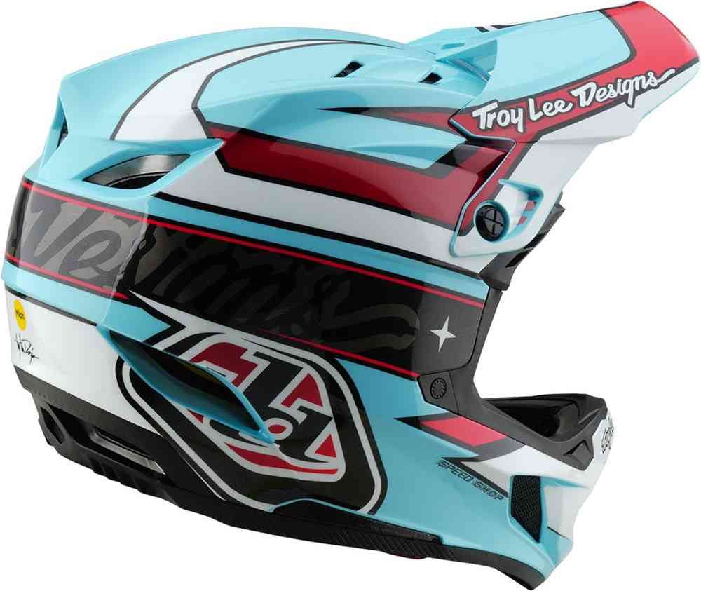 Troy Lee Designs D4 Mips Linear Polyacrylite Downhill Helm