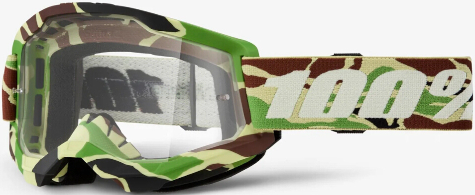 100% Strata 2 War Camo Chrome Motocross Goggles
