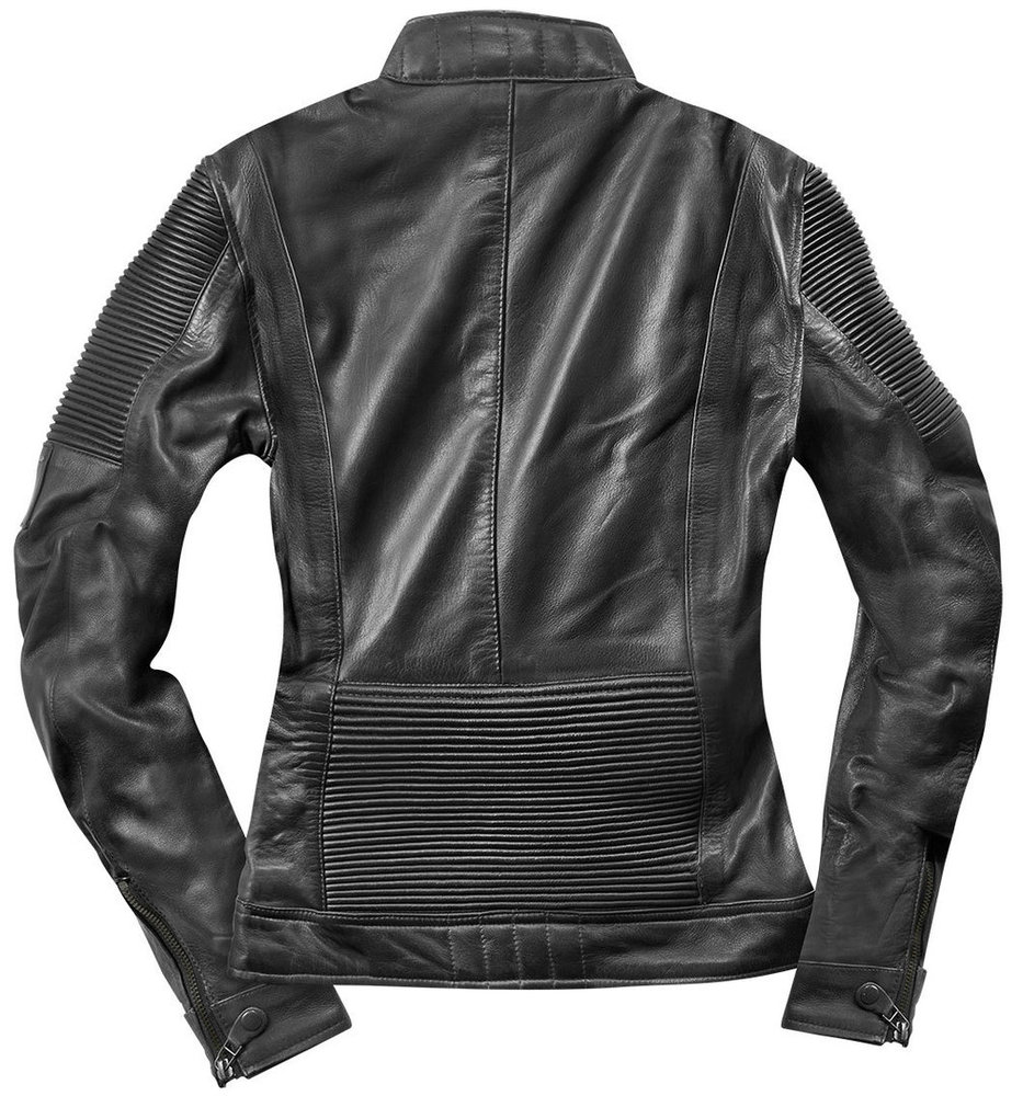 Black-Cafe London Amol Ladies Motorcycle Leather Jacket