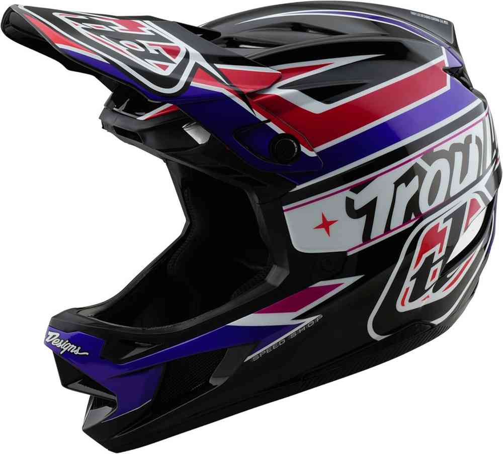 Troy Lee Designs D4 Mips Linear Polyacrylite Downhill Helm