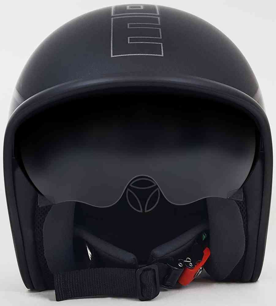 MOMO Raptor Jet Helmet Black Matt / Dark Silver