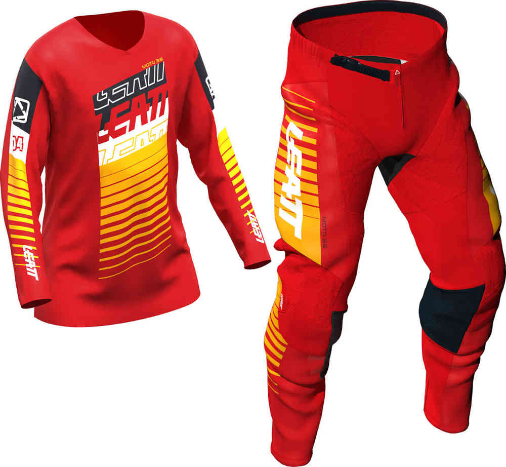 Leatt 3.5 Ride Kit Stripes Mini/Junior Motocross Jersey and Pants Set
