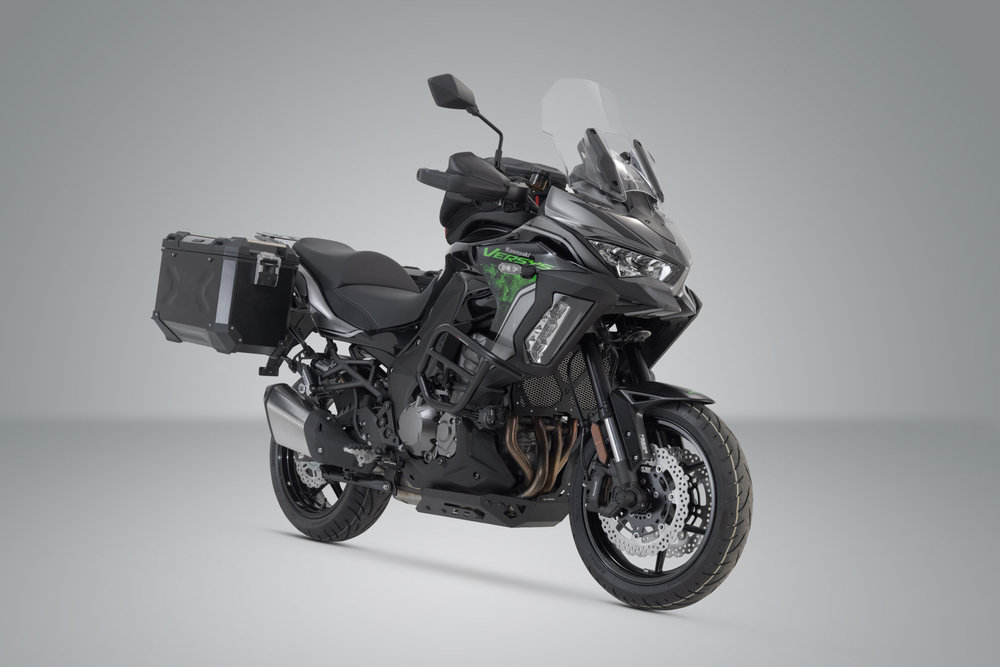 SW-Motech TRAX ADV aluminum case system - Black. 37/37 l. Kawa Versys 1000 / 1000 S (18-).