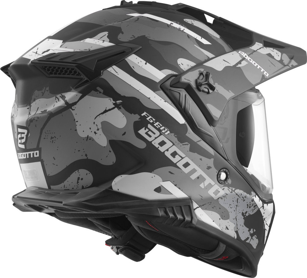 Bogotto FG-601 Sniper Fiberglass Enduro Helmet